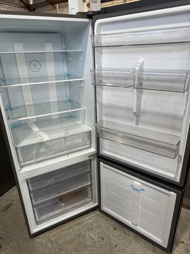 Transportation damaged TCL 416L Bottom Mount Refrigerator Model: P445BFB - Second Hand Appliances Geebung